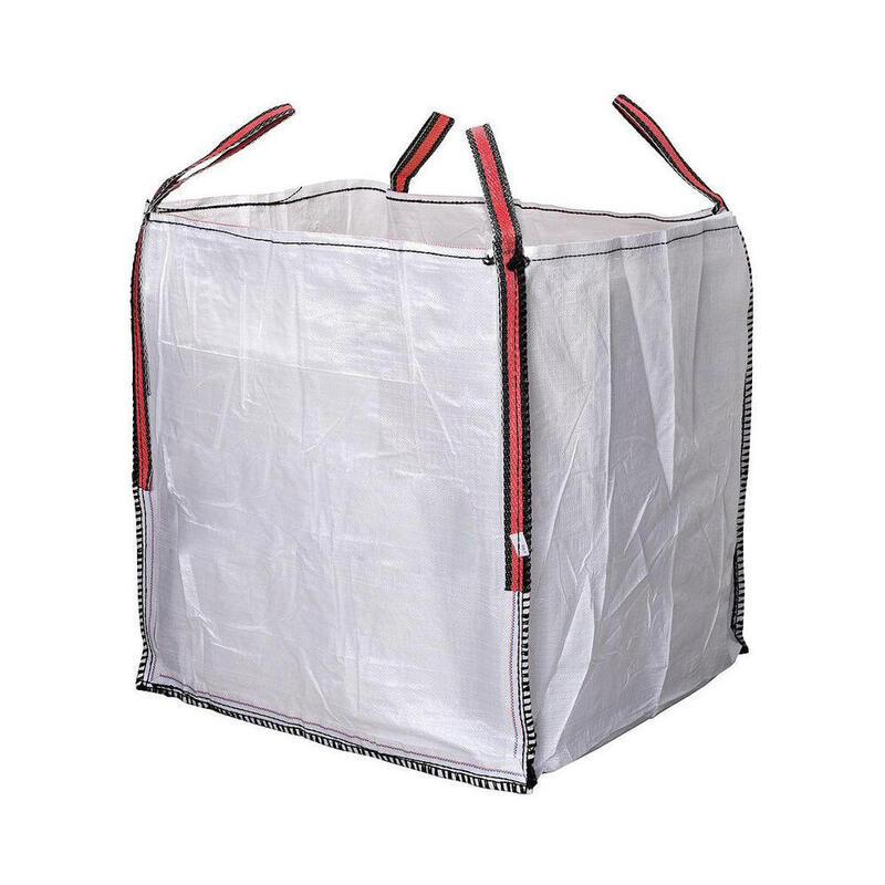 Pack De 2 Unidades - Big Bag Saco De Escombros 90x90x90cm Color Blanco Aguanta Hasta 1000kg
