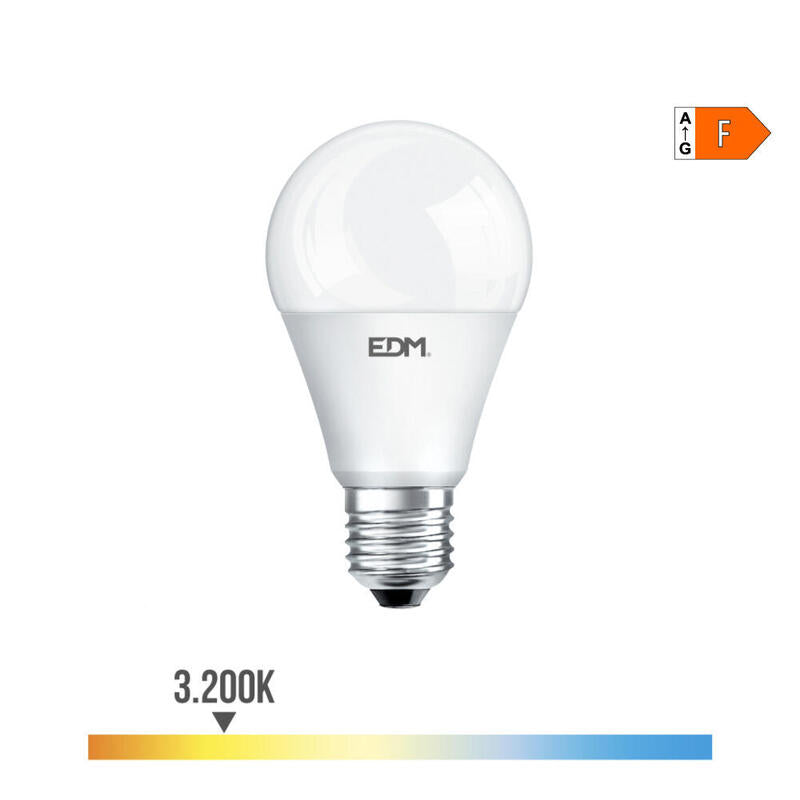 Pack De 2 Unidades - Bombilla Standard Led E27 20w 2050lm 32000k Luz Calida Ø6,5x12,5cm Edm