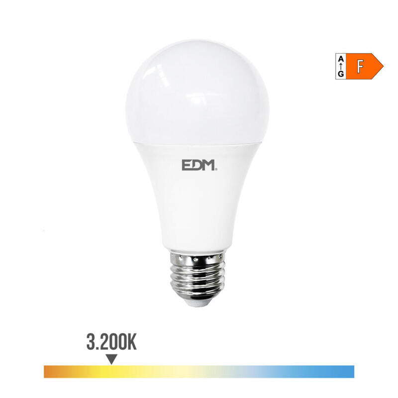 Pack De 2 Unidades - Bombilla Standard Led E27 24w 2700lm 3200k Luz Calida Ø7x13,6cm Edm