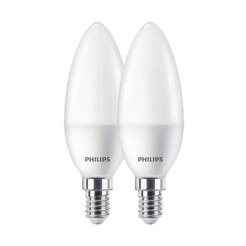 Pack De 2 Unidades - Bombilla Vela Led E14 7 W 806 Lm 4000 K Luz Dia, 2 Uds