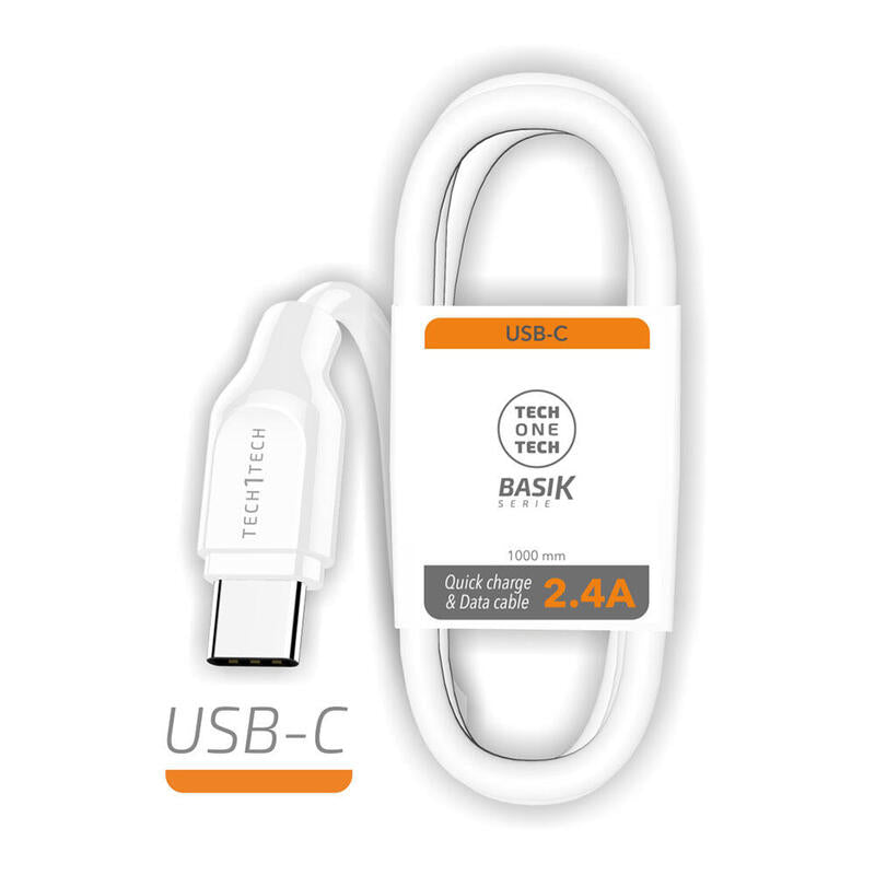 Pack De 2 Unidades - Cable Usb-A A Usb-C 1 M Blanco