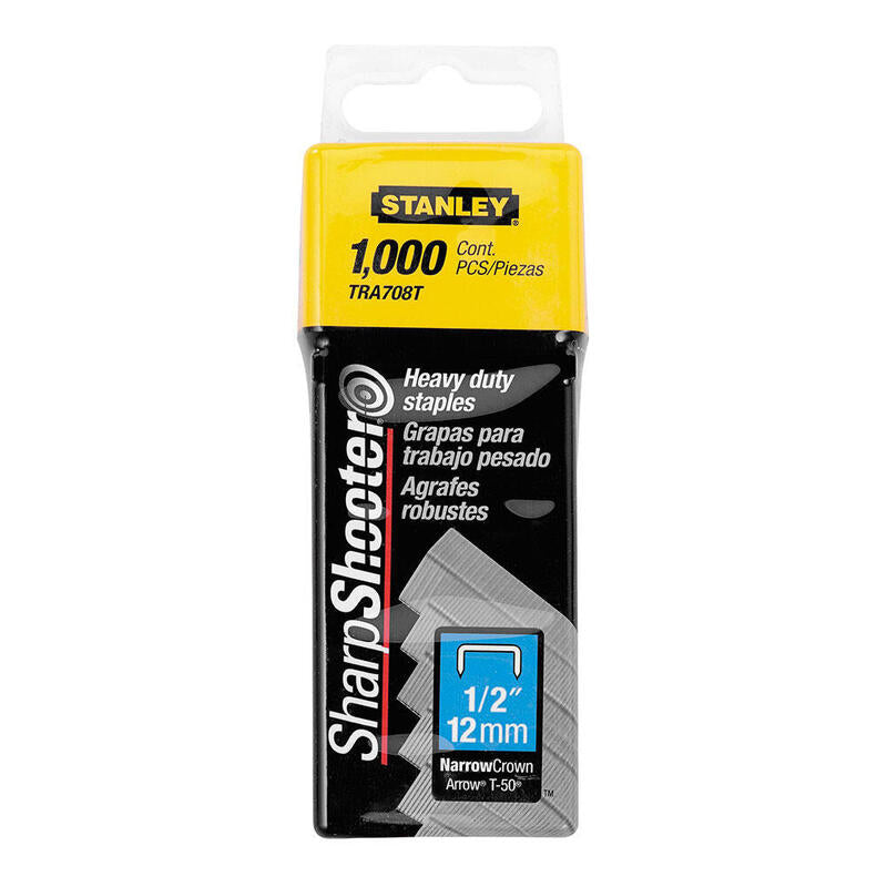 Pack De 2 Unidades - Caja 1000 Grapas Tipo G (4/11/140) 12mm 1-Tra708t Stanley