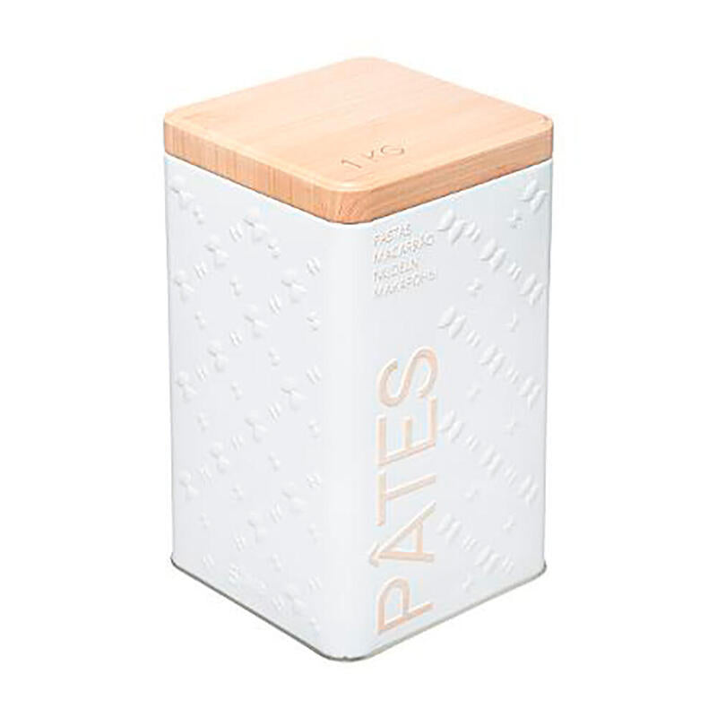 Pack De 2 Unidades - Caja Metalica Para Pasta 500g Modelo Scandi Nature