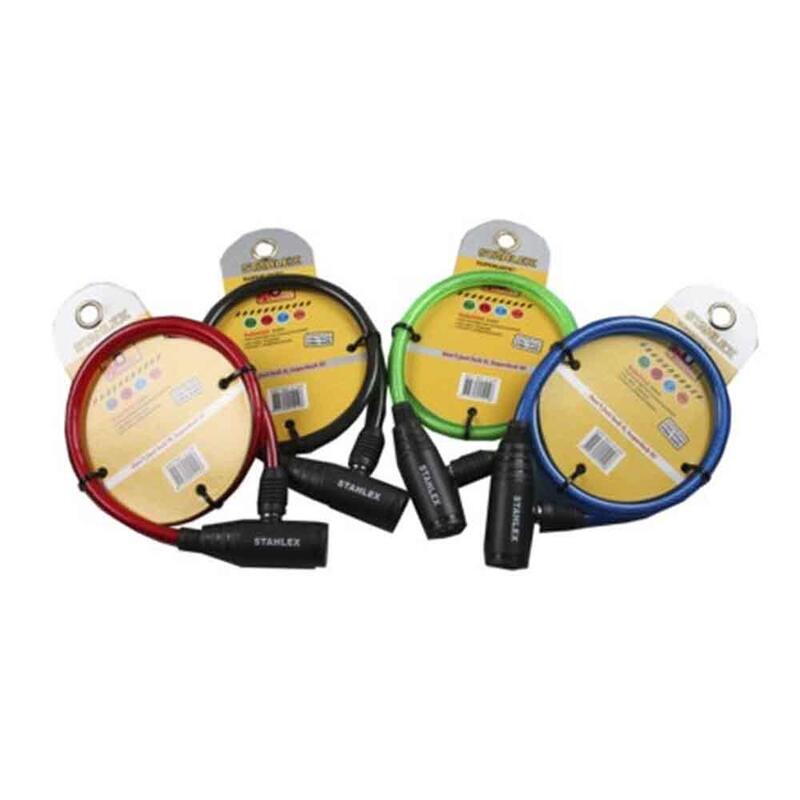 Pack De 2 Unidades - Candado Economico Con Llave Para Bicicleta Colores Surtidos Stanlex