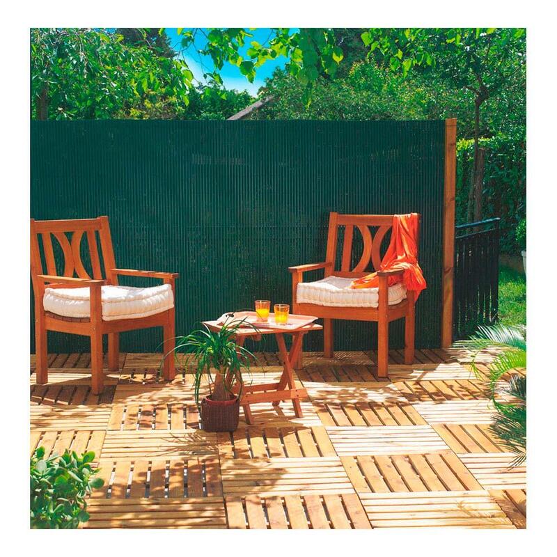 Pack De 2 Unidades - Cañizo Pvc Verde Doble Cara 1 X 3 M