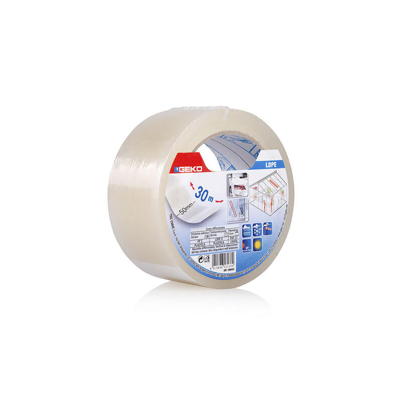 Pack De 2 Unidades - Cinta Adhesiva Transparente 30m, Ldpe.