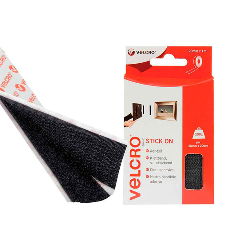 Pack De 2 Unidades - Cinta Adhesiva Uso General Color Negro 20 Mm X 1 M