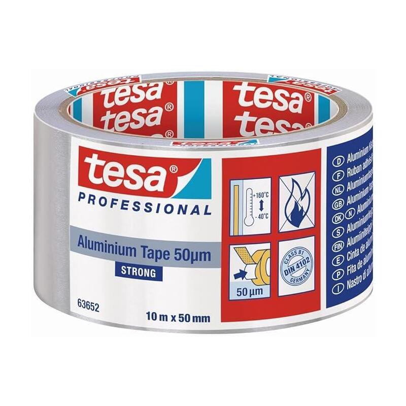 Pack De 2 Unidades - Cinta De Aluminio Universal 50 Micras Con Protector 50 Mm X 10 M