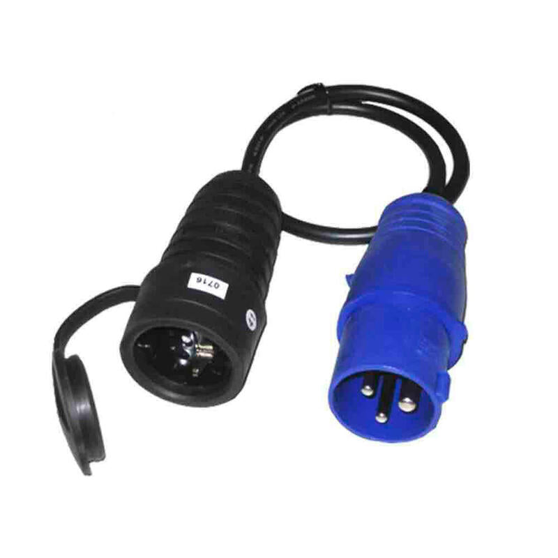 Pack De 2 Unidades - Clavija Cetac + Cable + Base Aerea T/Tl 16a 250v Edm
