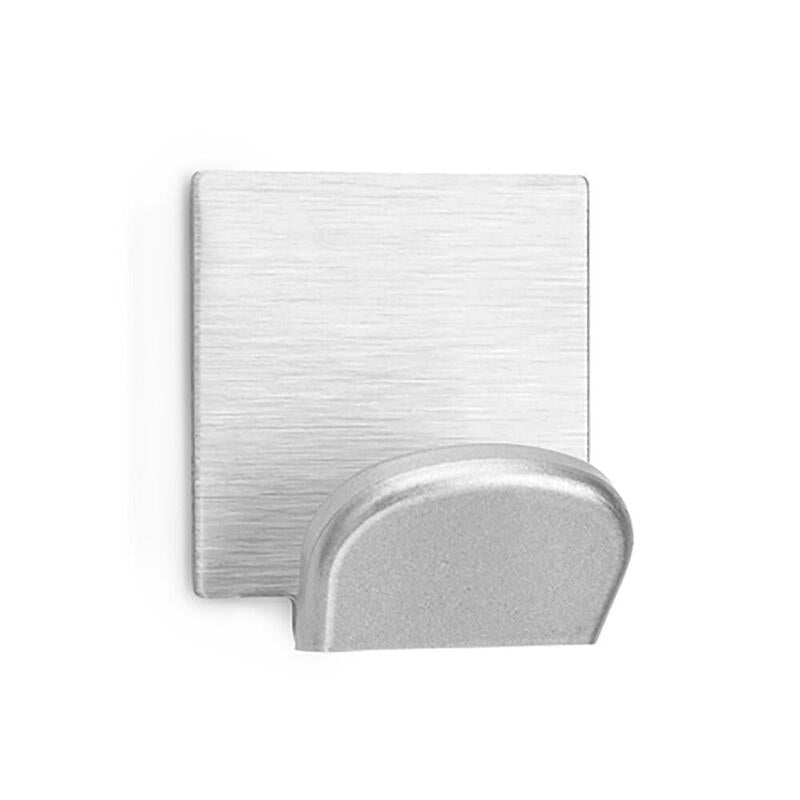 Pack De 2 Unidades - Colgador Adhesivo Cromo Con Base Ade Acero Inoxidable (Blister 2 Unid.) Inofix