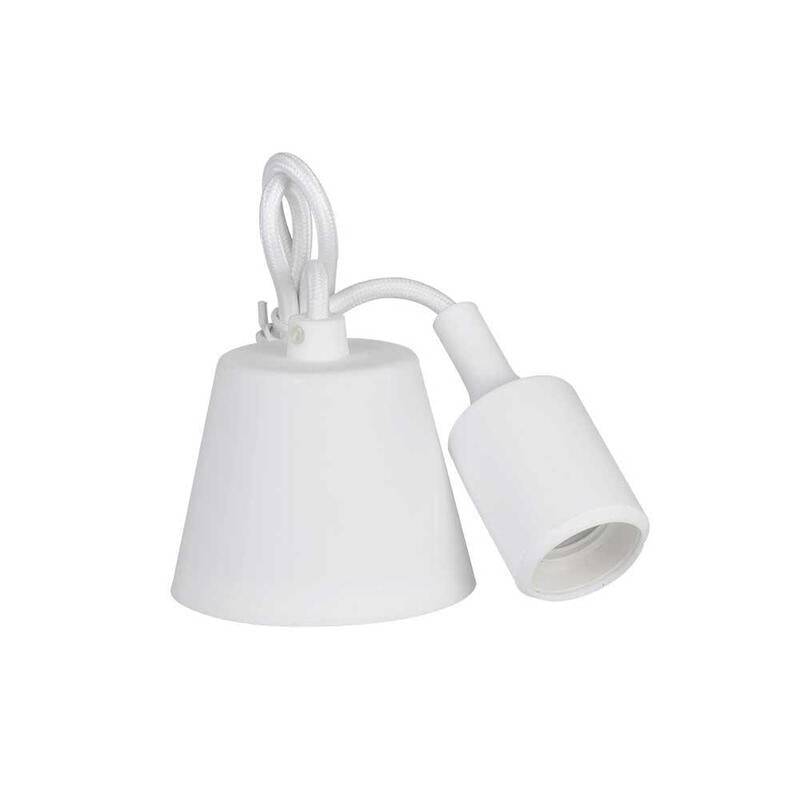 Pack De 2 Unidades - Colgante De Silicona E27 60w Color Blanco Edm