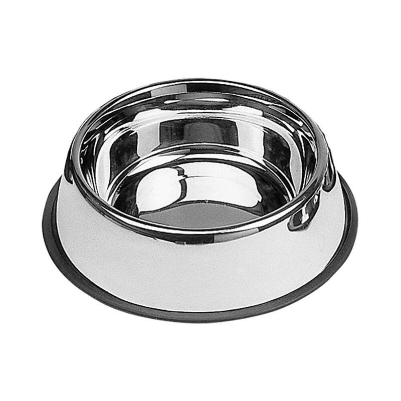 Pack De 2 Unidades - Comedero Acero Inoxidable Antideslizante 0,45l Ø19cm Nayeco
