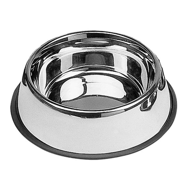 Pack De 2 Unidades - Comedero Acero Inoxidable Antideslizante 0,9l Ø26cm Nayeco