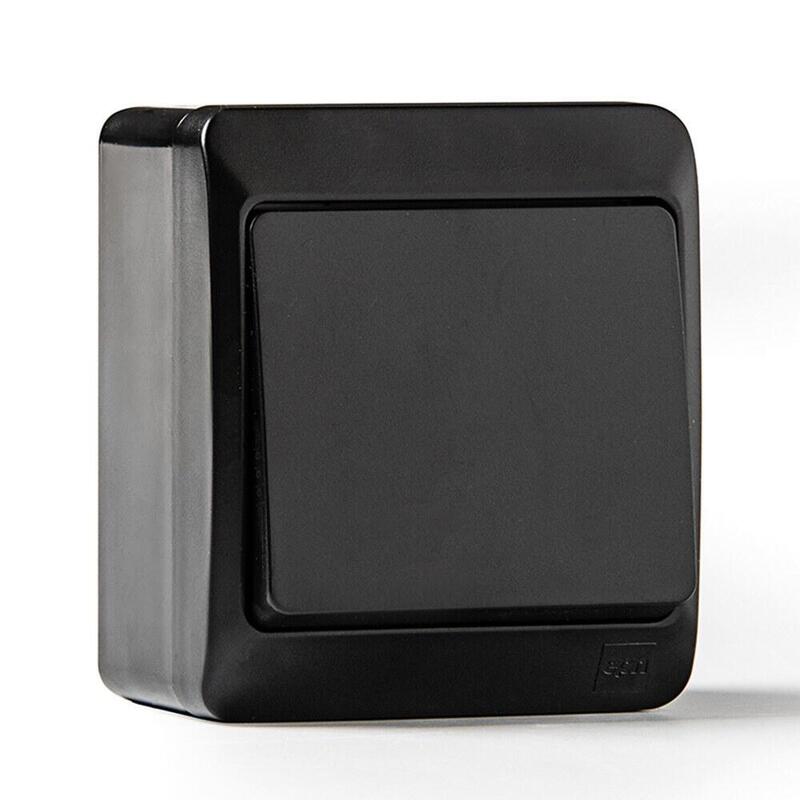 Pack De 2 Unidades - Conmutador Estanco Ip44, 16a 250 V, Negro