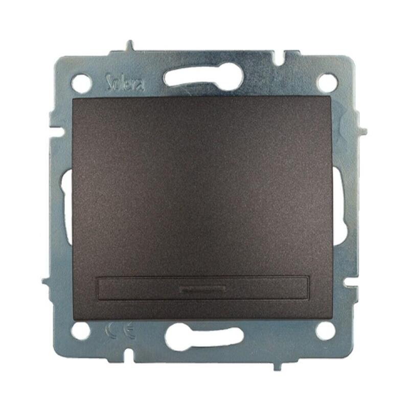 Pack De 2 Unidades - Conmutador Interruptor Empotrar Sin Marco 10ax 250 V~ Grafito