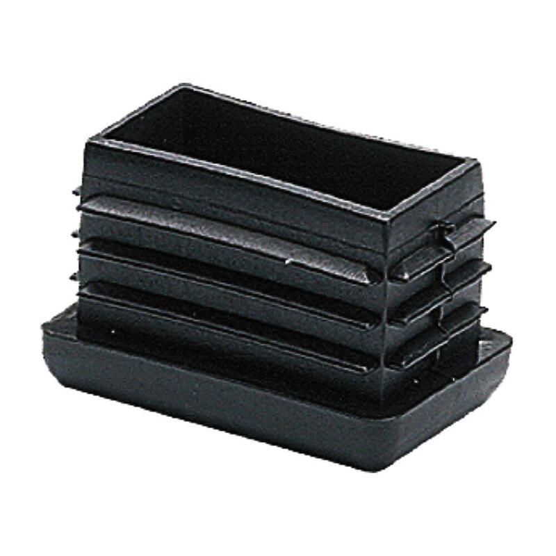 Pack De 2 Unidades - Contera Rectangular Aletas Cnt04 15x30mm Ne, 25 Unid. Micel