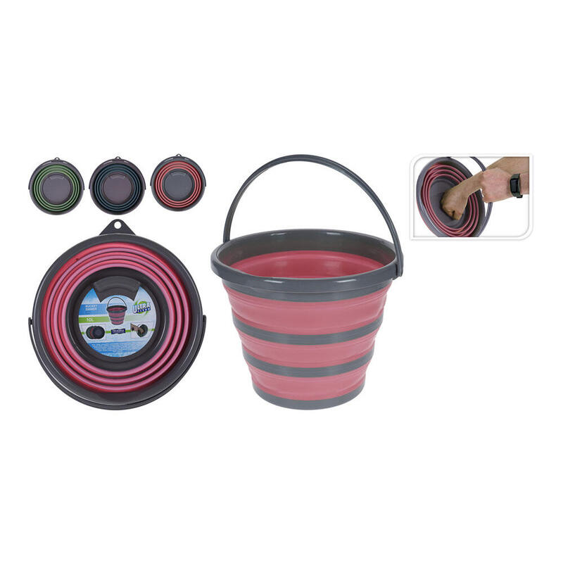 Pack De 2 Unidades - Cubo Plegable 10l Colores Variados Colores / Modelos Surtidos