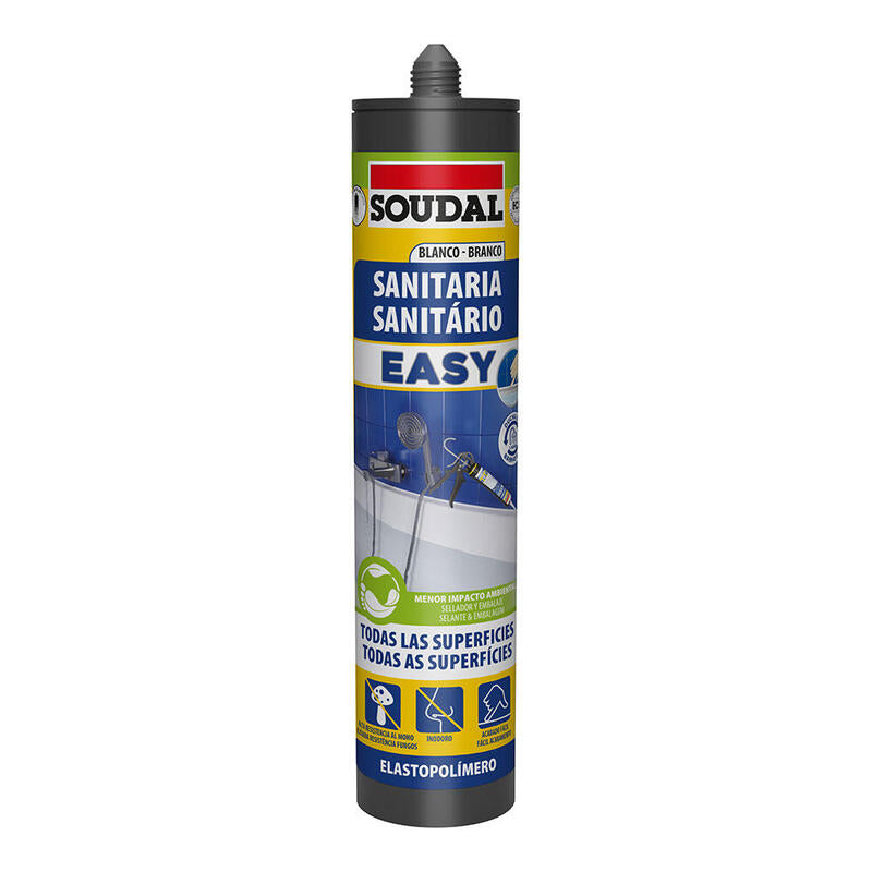 Pack De 2 Unidades - Easy Sanitario Blanco 290ml Soudal 158090