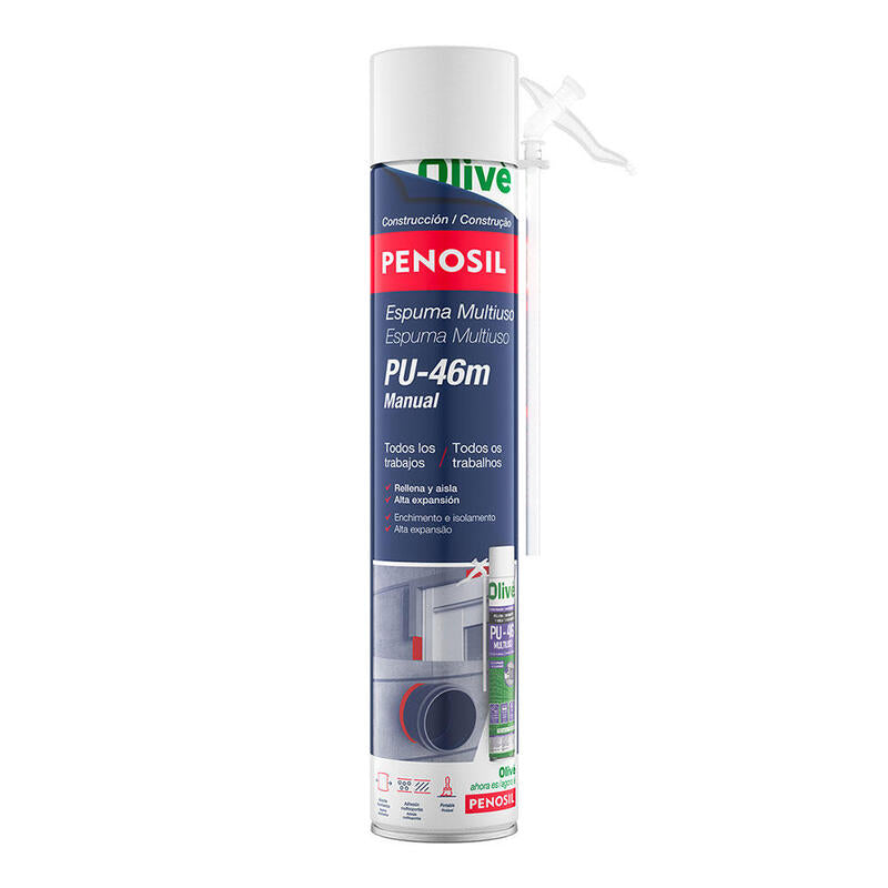 Pack De 2 Unidades - Espuma Poliuretano Multiuso Pu-46 Manual 750 Ml