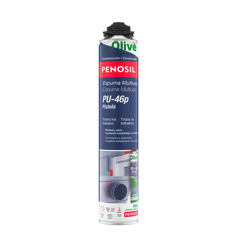 Pack De 2 Unidades - Espuma Poliuretano Multiuso Pu-46 Pistola 750 Ml