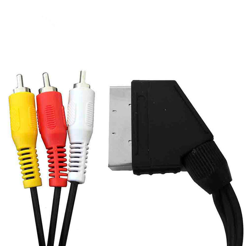 Pack De 2 Unidades - Euroconector Macho A 3rca Salida 1,5m