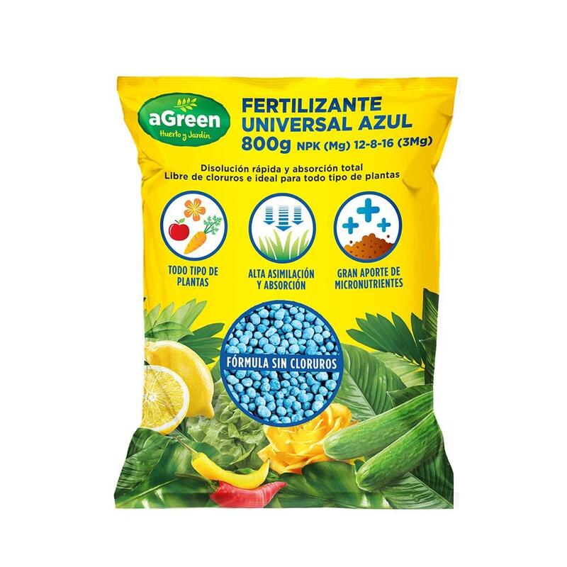 Pack De 2 Unidades - Fertilizante Universal Azul 800 G