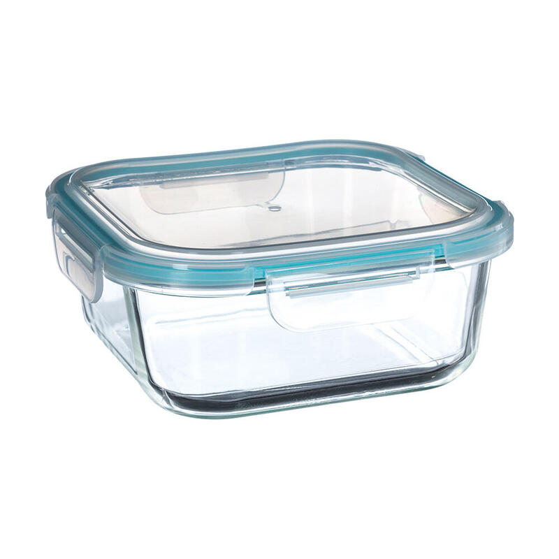 Pack De 2 Unidades - Fiambrera De Cristal 1180ml 18,20x18,20x7,40cm