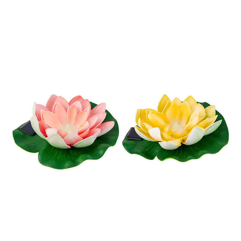 Pack De 2 Unidades - Figura Solar Flor De Loto, Colores Surtidos