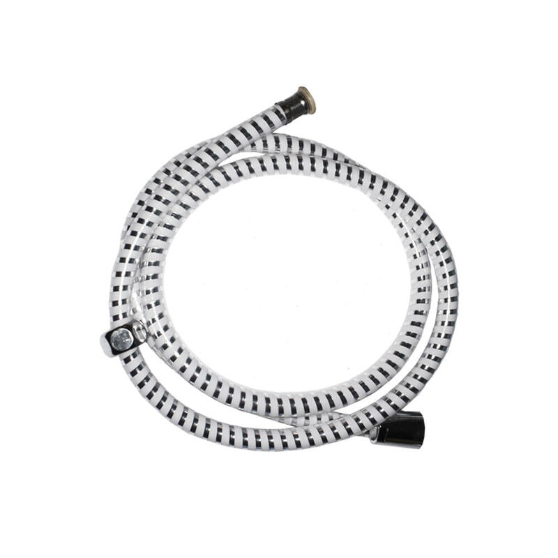 Pack De 2 Unidades - Flexo De Ducha Flexible. 2m Color Blanco/Cromo Edm