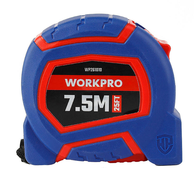 Pack De 2 Unidades - Flexómetro 7,5m X 25mm Con Hoja Revestida De Nylon Workpro