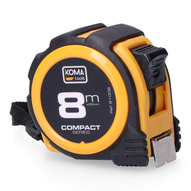 Pack De 2 Unidades - Flexómetro 8m X 25mm Abs Compact Koma Tools