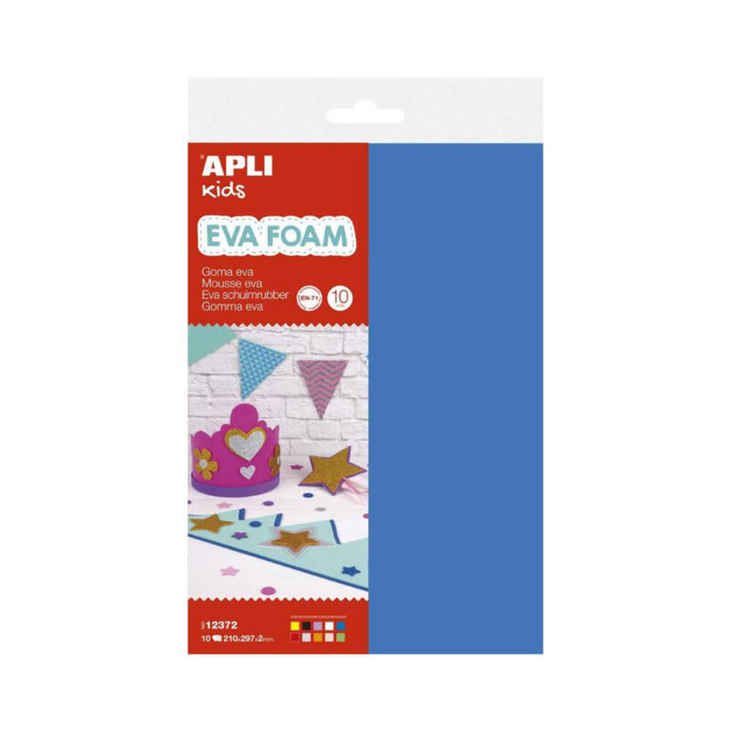 Pack De 2 Unidades - Goma Eva Multicolor A4 10 Hojas
