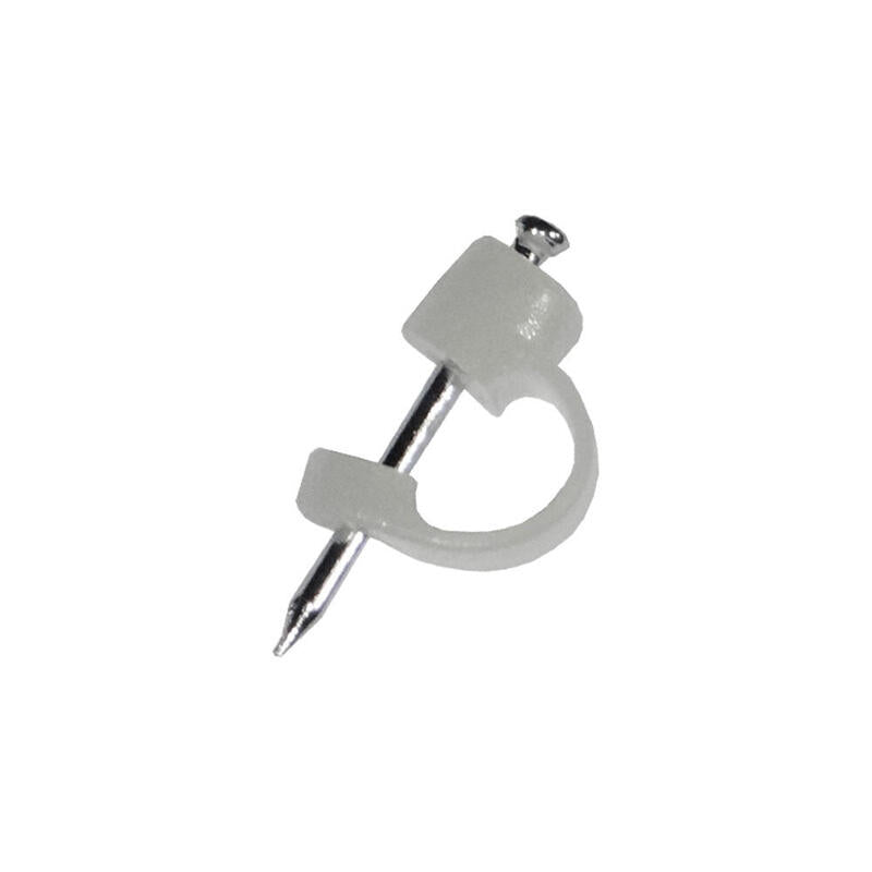 Pack De 2 Unidades - Grapa Para Cable Tv, Transparente, Caja 100 Uds