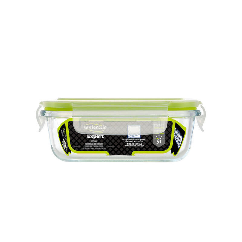 Pack De 2 Unidades - Hermético Rectangular 370ml Borosilicato Expert Sg4700 San Ignacio