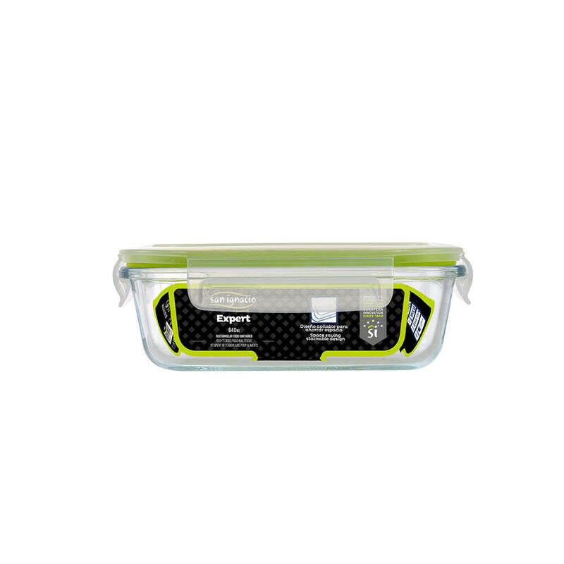 Pack De 2 Unidades - Hermético Rectangular 640ml Borosilicato Expert Sg4701 San Ignacio