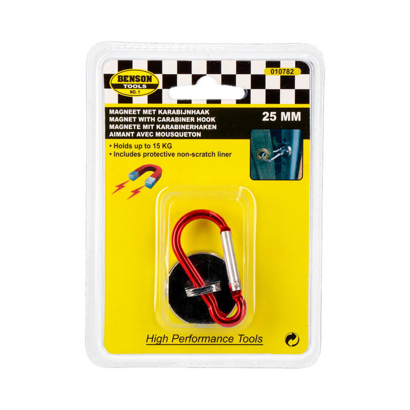 Pack De 2 Unidades - Imán Con Mosqueton 25mm