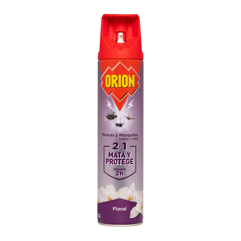 Pack De 2 Unidades - Insecticida Aerosol Moscas Y Mosquitos Con Aroma Floral 600 Ml