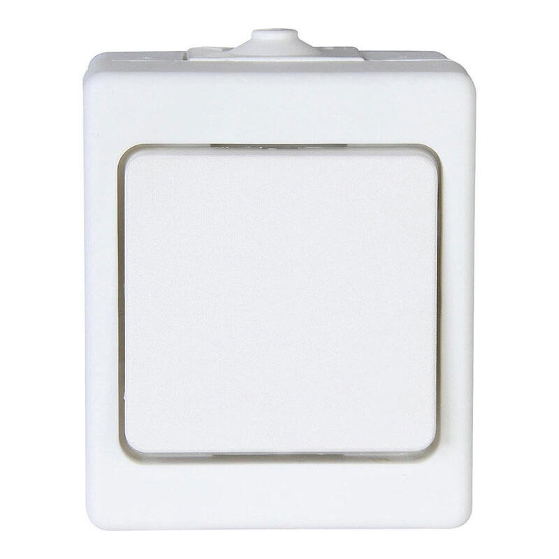 Pack De 2 Unidades - Interruptor De Superficie Bipolar 10ax 250v~, Blanco