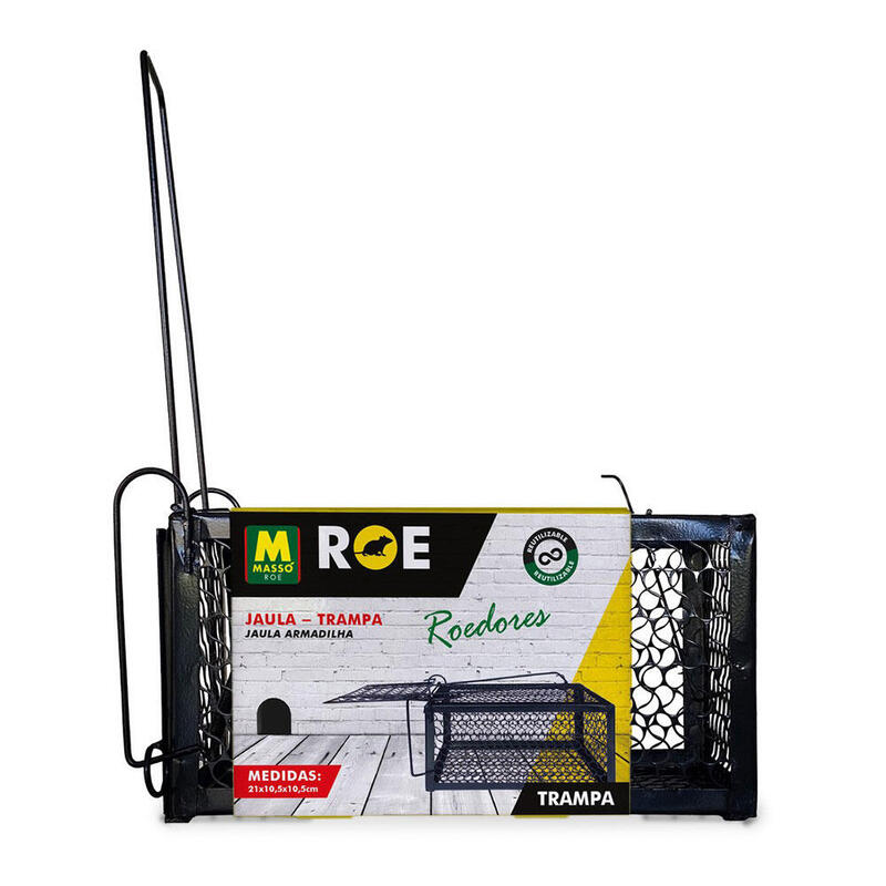 Pack De 2 Unidades - Jaula/Trampa Para Roedores (20x10,5x10,5cm) 231703 Masso