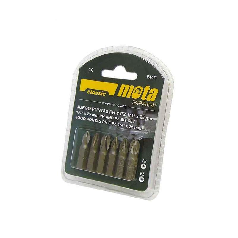 Pack De 2 Unidades - Juego 6 Puntas Ph 1-2-3 Pz 1-2-3 X 50mm Bpj2 Mota