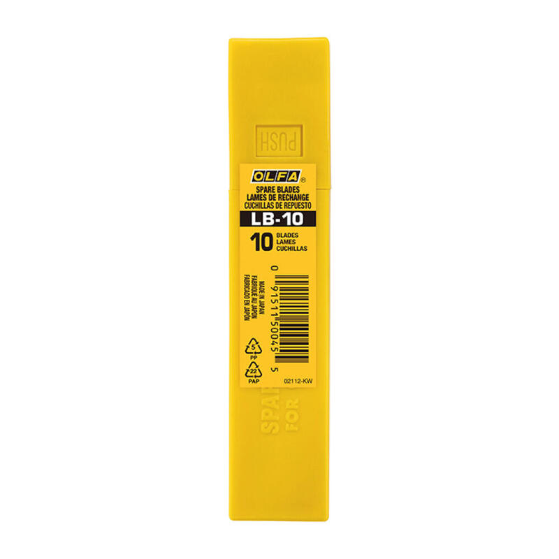 Pack De 2 Unidades - Juego De 10 Cuchillas Lb-10 Troceables Plateadas 18 Mm