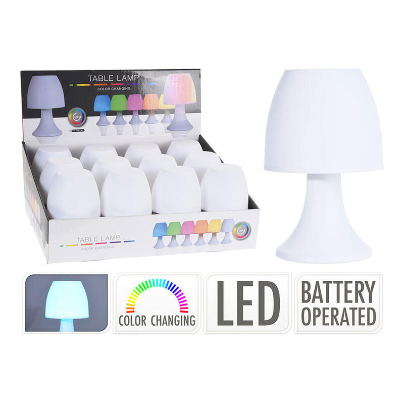 Pack De 2 Unidades - Lampara De Mesa Led, Led Multicolor, Cy5910400,