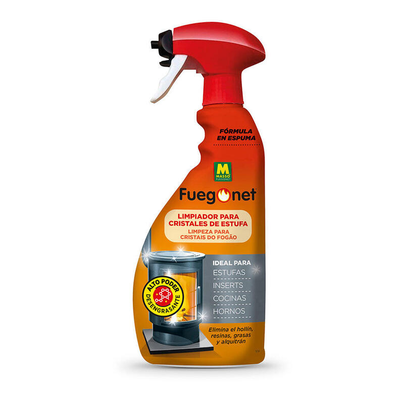 Pack De 2 Unidades - Limpiador De Cristal De Estufa - 750ml- 231017 Fuegonet Massó