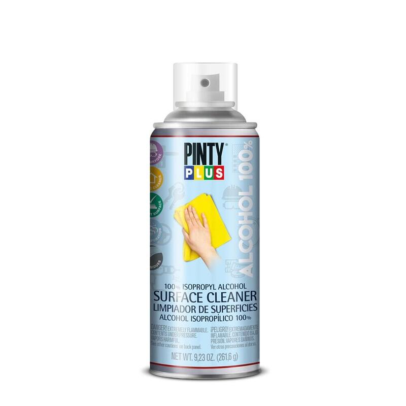 Pack De 2 Unidades - Limpiador Para Objetos Y Superficies 100% Alcohol Isopropilico En Spray 400ml Pinty Plus