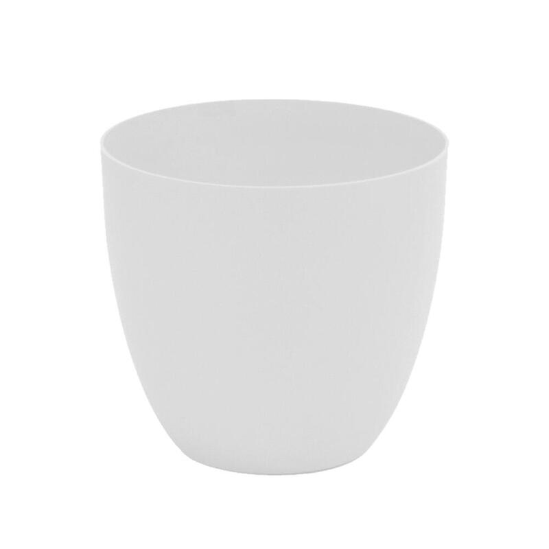 Pack De 2 Unidades - Maceta De Inyeccion Modelo Cuenco Ø18cm Color Blanco