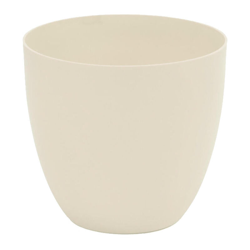 Pack De 2 Unidades - Maceta De Inyeccion Modelo Cuenco Ø18cm Color Ecru