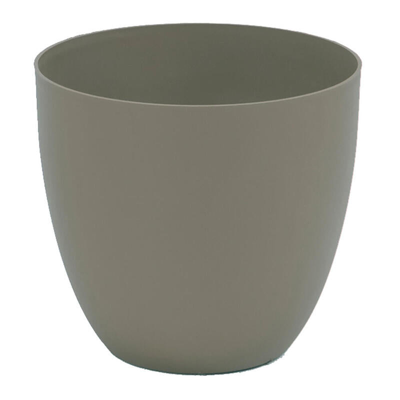 Pack De 2 Unidades - Maceta De Inyeccion Modelo Cuenco Ø26cm Color Taupe