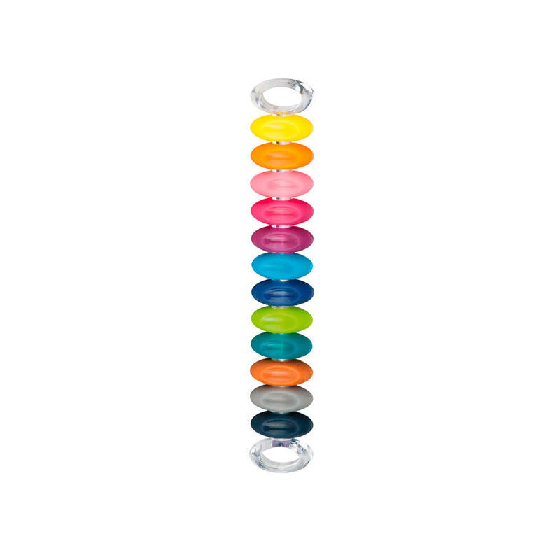 Pack De 2 Unidades - Marcadores De Copas Uno Vino 12 Uds Colores Surtidos