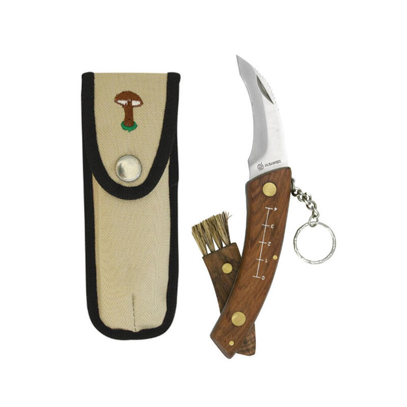 Pack De 2 Unidades - Navaja Setas Inoxidable Con Llavero + Funda Hoja 7.5cm Imex El Zorro