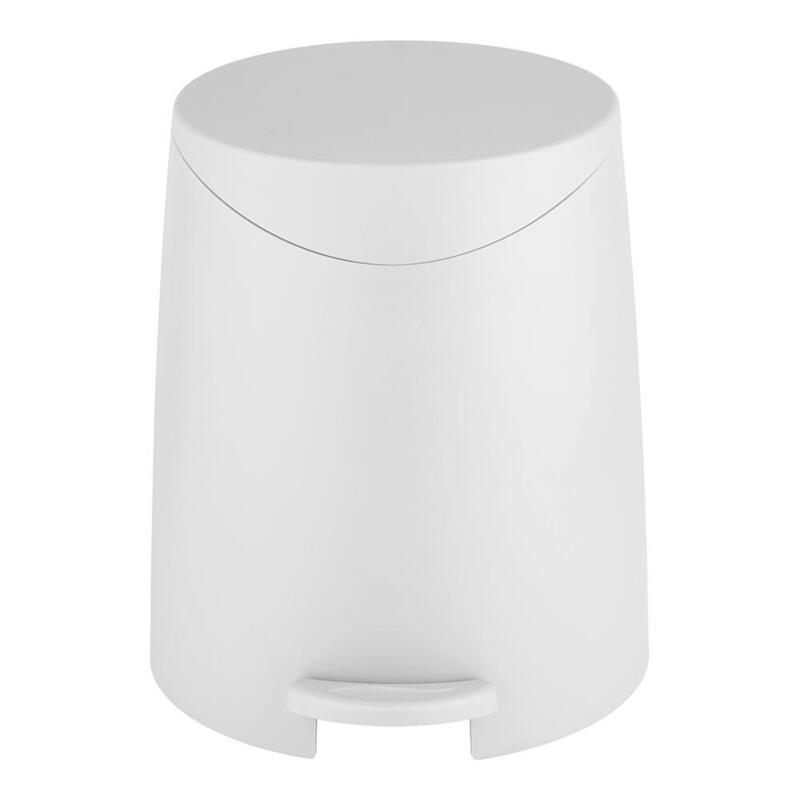 Pack De 2 Unidades - Papelera Pedal Portes, Blanca, 3 L
